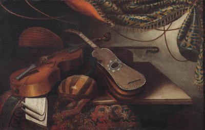 Still Life with Musical Instruments by Unbekannt Unbekannt
